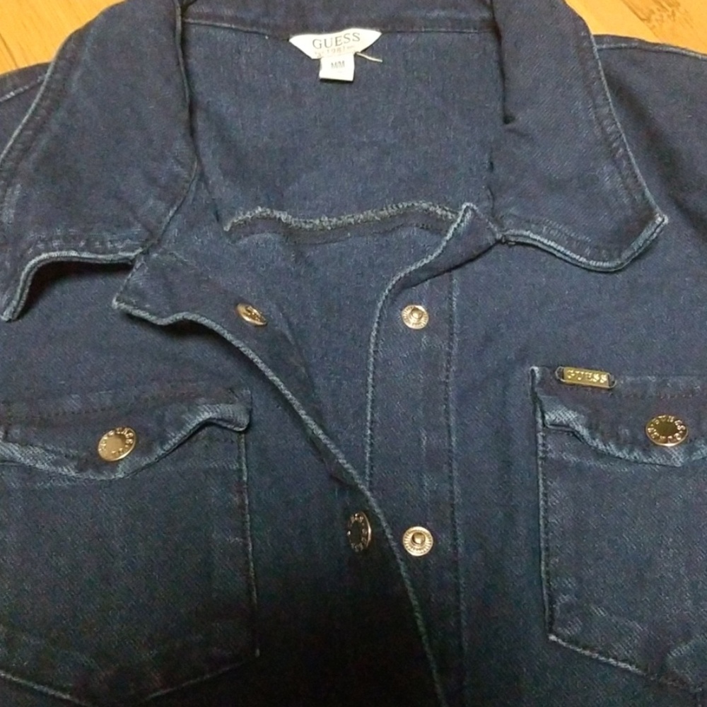 GUESS DENIM MINI DRESS - Picture 4 of 7